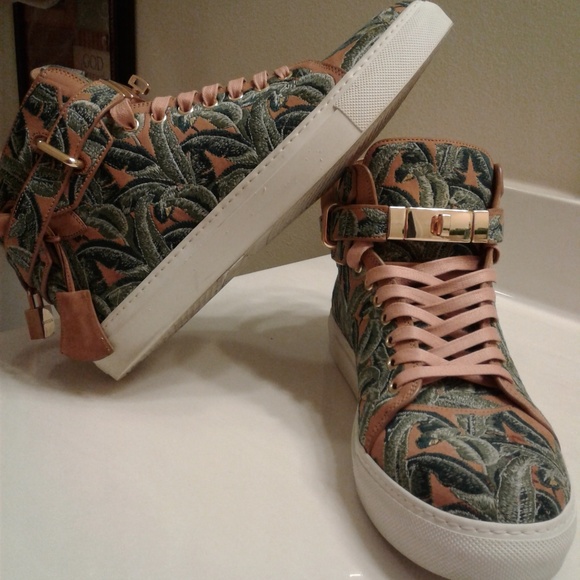 BUSCEMI 100MM PALM - GREEN High-Top Sneakers - Picture 6 of 6